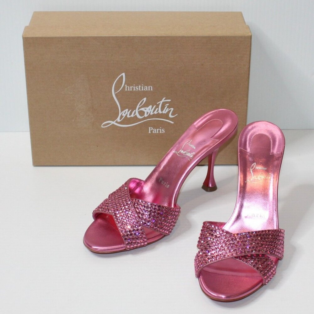 Christian Louboutin Mariza Is Back Slide Sandals Shoes EU 41 / US 11 MSRP $1495 - Picture 2 of 7